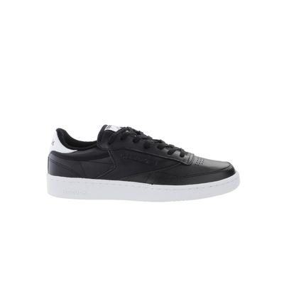 Reebok Club C85 El Schnürung schwarzer glatte Leder-Herren-Trainer BD5685 Image