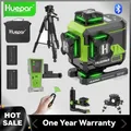 Huepar-Niveau laser 4D 16 lignes, autonivelant, 4x360 °croix écran LCD, Bluetooth, télécommande, 2x batterie, Z04CG