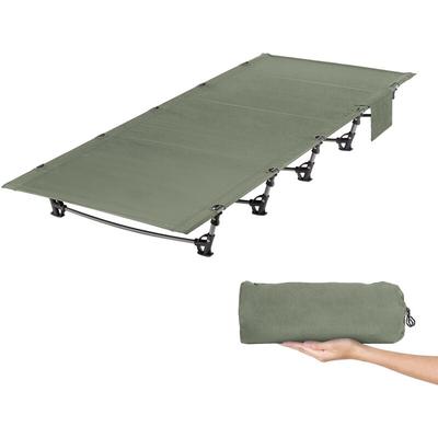 Ultra Leichtes Feldbett Campingbett Klappbett, Tragbar Kompakt, 192x70x17cm, Belastbarkeit bis