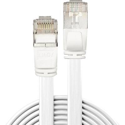 Lindy - 47544 RJ45 Netzwerkkabel, Patchkabel cat 6a u/ftp 5.00 m Weiß mit Rastnasenschutz 1 St.