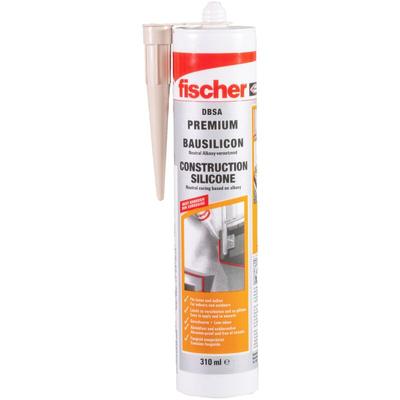 Fischer - 1x Bausilicon Premium 310 ml dbsa w weiß - 053091