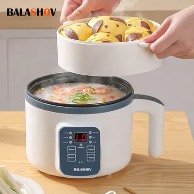 Mini Electric Rice Cooker Household Multicooker Steamer Single/Double Layer Rice Cooker Auto Rice