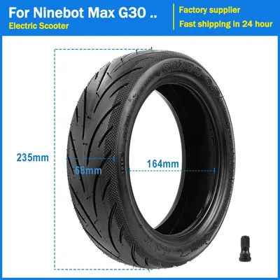 60/70-6.5 Tubeless Tire for Segway Ninebot Max G30 G30D G30P Electric Scooter Tires 10 Inch CST