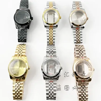 36MM/40MM High Quality Sapphire Crystal Watch Case Waterproof Glide Lock Clasp Fit NH34 NH35 NH36