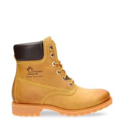 Panama Jack Damen 03 B1 Tan Stiefel Wasserdichte Lederschnürsenkel Wander-Knöchel-Chukka