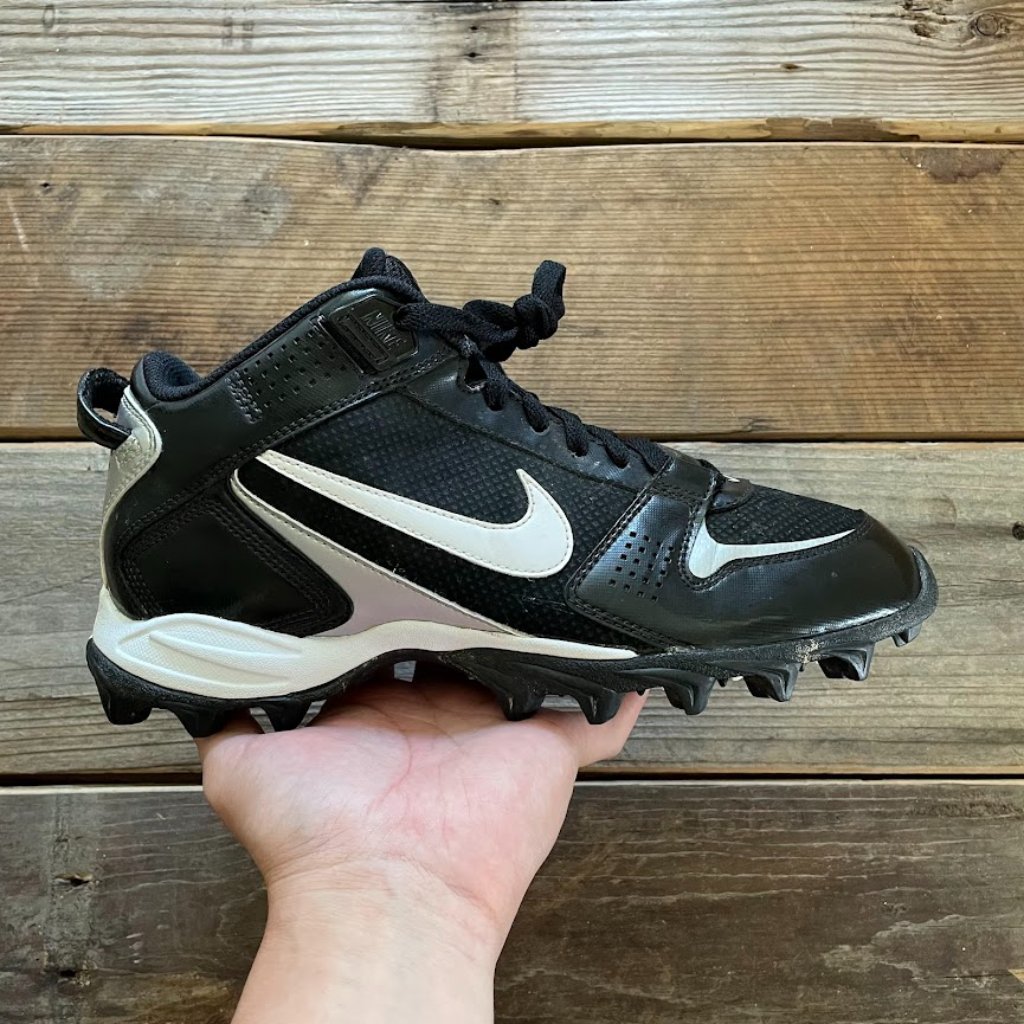 Nike Shoes | Men Nike Land Shark Legacy Black White Football Cleats Shoes | Color: Black/White | Size: 9.5