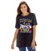 Plus Size Women's Black Disney Villains Tee by Disney in Black Disney Villains (Size M)