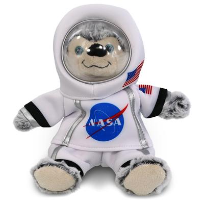 DolliBu Big Eye Husky Dog Astronaut Plush with Helmet and NASA Suit - 9 inches