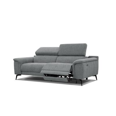3-Sitzer Sofa mit 1 Relaxfunktion in Stoff, grau