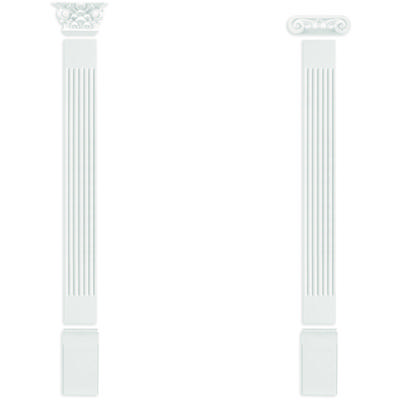 Pilaster 165x18mm Wandreliefe Stuckdekor aus pu - stoßfest Grand Decor PL273: Kapitell - 2 Image