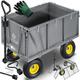 Kesser - Carrello manuale da 550 kg, Carrello da giardino, Carrello da trasporto, Telone