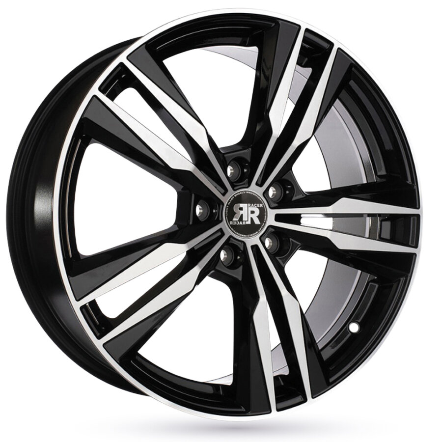 Jante Alu Racer Volt 20 Pouces - 8x20 5x114.3 Et45 Noir Brillant