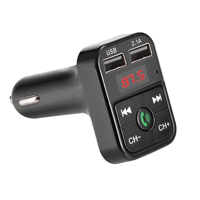 FM Transmitter Wireless Bluetooth-compatible Handsfree MP3 Audio Music Player Dual USB Radio