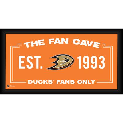Anaheim Ducks – Gerahmte Fan-Cave-Collage, 25,4 x 50,8 cm Image