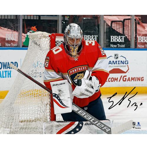 Signiertes 16 x 20 Zoll großes NHL-Debütfoto der Florida Panthers von Spencer Knight