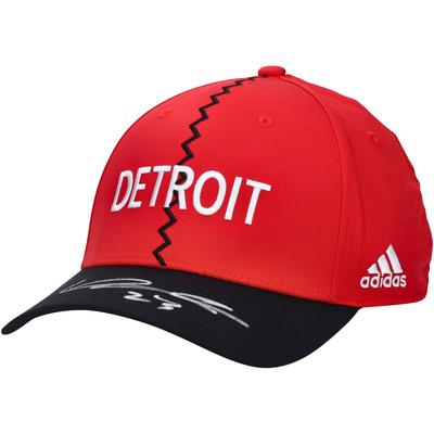 Lucas Raymond Detroit Red Wings signierte adidas 2022-23 Reverse Retro Cap Image