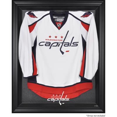 Vitrine mit Logo-Trikot im schwarzen Rahmen der Washington Capitals Image