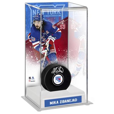 Mika Zibanejad New York Rangers Deluxe Großer Hockey-Puckkoffer Image