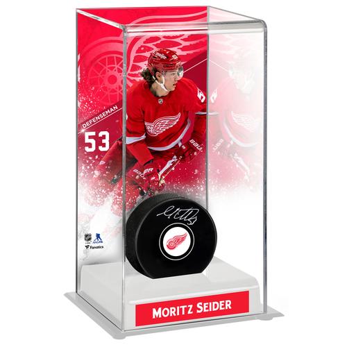 Moritz Seider Detroit Red Wings Deluxe Großer Hockey-Puckkoffer