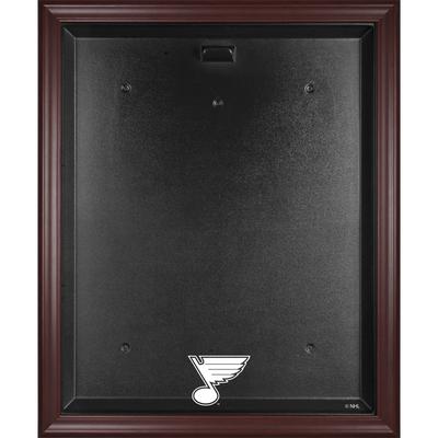 St. Louis Blues Trikot-Vitrine mit Mahagonirahmen
