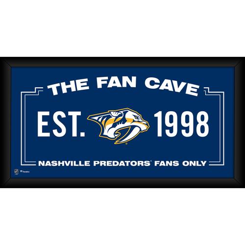 Nashville Predators – Gerahmte Fan-Cave-Collage, 25,4 x 50,8 cm