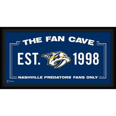 Nashville Predators – Gerahmte Fan-Cave-Collage, 25,4 x 50,8 cm Image