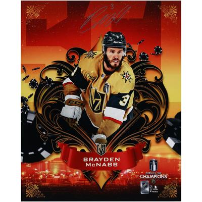 Brayden McNabb Vegas Golden Knights 2023 Stanley Cup Champions signiertes 16" x 20" Misfits Panel-Foto Image