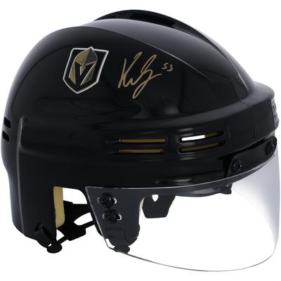 Signierter schwarzer Minihelm von Keegan Kolesar, Vegas Golden Knights Image