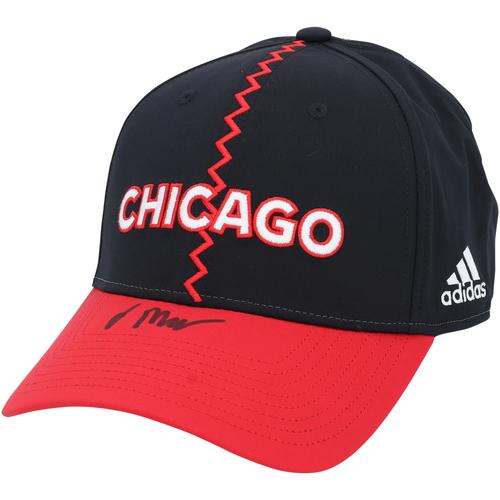 Oliver Moore Chicago Blackhawks signierte 2023 NHL Reverse Retro Cap