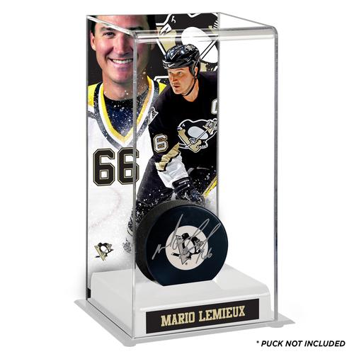 Mario Lemieux Pittsburgh Penguins Deluxe Großer Hockey-Puckkoffer