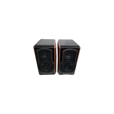 Edifier S2000MKIII 2.0 Aktive Bluetooth-Regallautsprecher, Nahfeld-Aktiv-Dreifachverstärker, 130 Watt RMS - Schwarz/Braun Image
