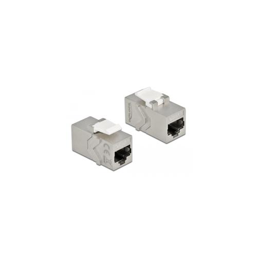 Delock 86996 - Flach - Silber - Weiß - RJ-45 - RJ-45 - Weiblich - Weiblich