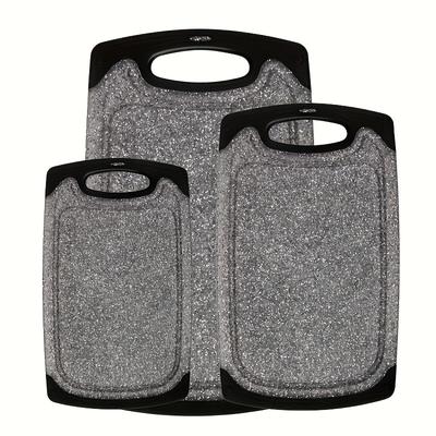 TEMU 3pcs/set, Kitchen Set, Plastic , Chopping Set, Feet And Groove, , Kitchen Supplies, Dorm Supplies Kitchen Accessories Image