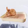 1pc Rabbit Toilet, Rabbit Foot Mat, Large Defecation And Urination Basin, Toilet Bowl For Small Pet, Anti Moisture Foot Mat