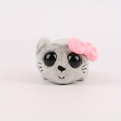 TEMU Adorable Grey Hamster Plush Toy - Cute Mini Mouse Stuffed Animal, Perfect Gift For & Room Decor