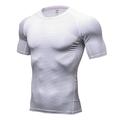 Per uomo T-shirt Compressione T-shirt da corsa Manica corta Maglietta Estate Traspirante Asciugatura rapida Traspirazione umidità Fitness Allenamento in palestra Corsa abbigliamento sportivo