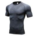 Per uomo T-shirt Compressione T-shirt da corsa Manica corta Maglietta Estate Traspirante Asciugatura rapida Traspirazione umidità Fitness Allenamento in palestra Corsa abbigliamento sportivo