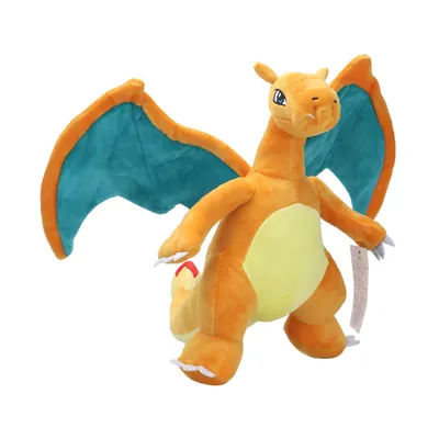 Shiny Charizard Plush Toy Stuffed Animal,Game for Collectible Soft Cartoon Plushies for Gift Cute