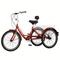 TEMU Lilypelle 26" Adult Tricycle, 7-speed Trike, 3 Wheels Bike With Basket, Adults Exercise Shopping Picnic Outdoor Activities, Red