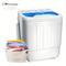 TEMU 18lbs Compact Mini Twin Tub Washing Machine With Drying Rack, 11lbs Washer Mini Compact Laundry Machine And 7lbs Spinner, Convenient And Efficient For Dorms, Apartment