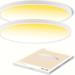 2pcs 15.8 Inch Dimmable Led Ceiling Light Flush Mount, 3000k-4000k-5000k Selectable, 24w Super Bright 2400lm - Slim Large Round White Trim