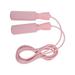 2024 Steel Wire Jumping Rope Ajustable Skipping Rope with Double Bearings for Men Women and Children Pink