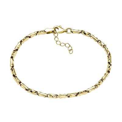 Armband VIVANCE "375/- Gelbgold glanz", gelb, Armbänder, Damen, 19cm, Gold, glänzend