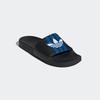 Badesandale ADIDAS ORIGINALS "ADILETTE", Gr. 42, schwarz (core schwarz, blau, cloud weiß), Synthetik, sportlich, Schuhe Pantolette Badelatschen