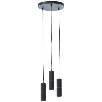 BRILLIANT Pendelleuchte "Marty", braun (sand schwarz), Ø 30cm, Lampen, LED-Pendellampe, D: 30 cm, 3x 350 lm, 3000 K, Aluminium Image