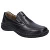 Slipper JOSEF SEIBEL "New Anvers 67", Herren, Gr. 46, schwarz, Leder, casual, Schuhe, Freizeitschuh, Halbschuh, Komfortschuh mit Wechselfußbett