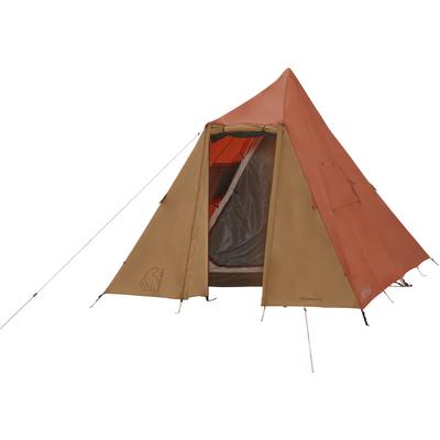 Tipi-Zelt NORDISK "Thrymheim 3 Square", braun (picante), Zelte, B/H/L: 235cm x 210cm x 320cm, B:235cm H:210cm L:320cm