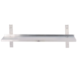 Romux® Einstellbares Einfaches Wandregal aus Edelstahl 1600x300x400 mm | Wandregal für Küche | Edelstahlboden zur Wandmontage Image