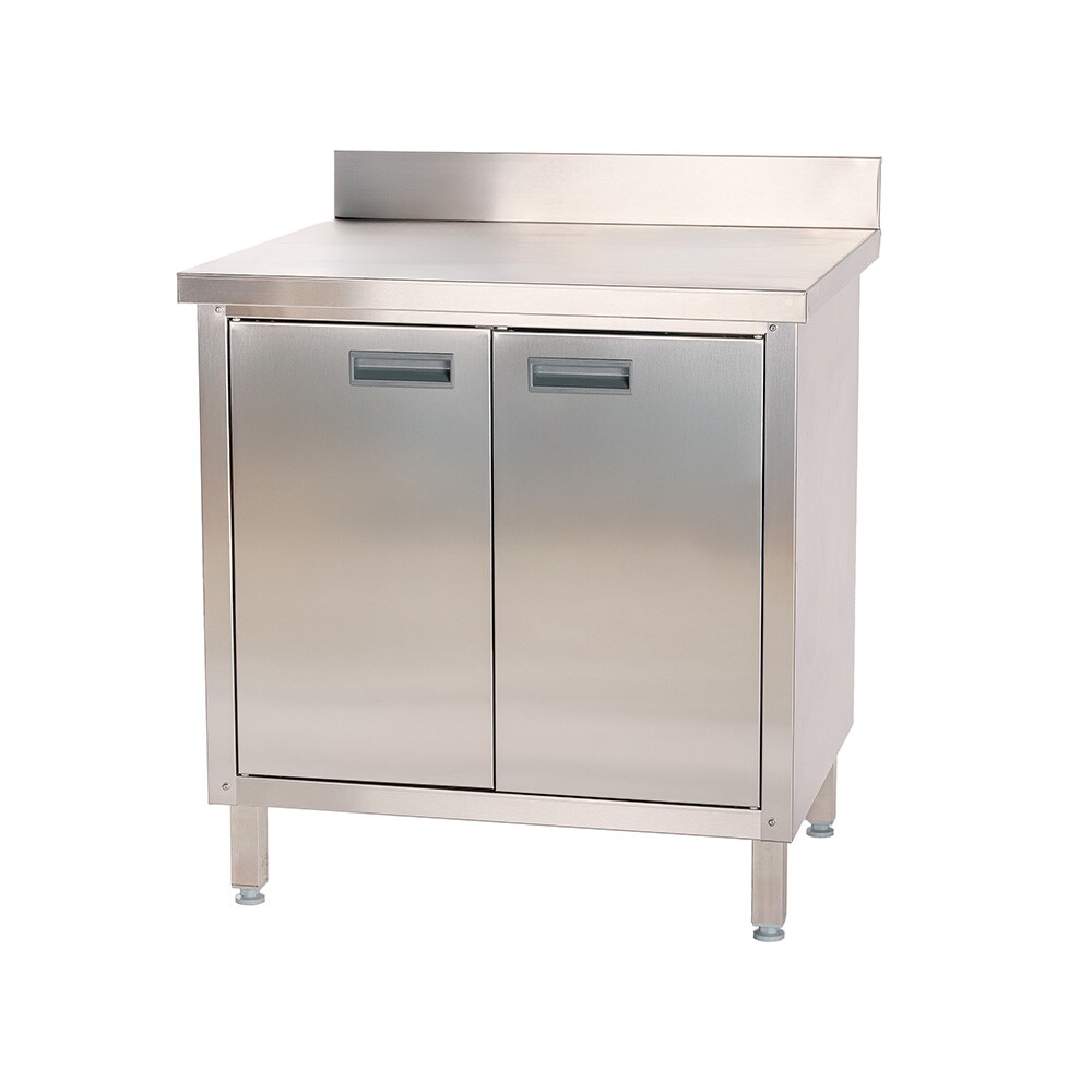 Romux® Edelstahltisch für Gastronomie Wandmontage mit Flügeltüren 1200x700x850 mm Zerlegbar | Arbeitstisch aus Edelstahl für Bar und Restaurant Image