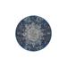 Blue 72 x 72 x 0.08 in Area Rug - East Urban Home Machine Washable Area Rug GSIX03711 Polyester/Chenille | 72 H x 72 W x 0.08 D in | Wayfair